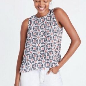 Madewell Silk Bandana Paisley Tank Top